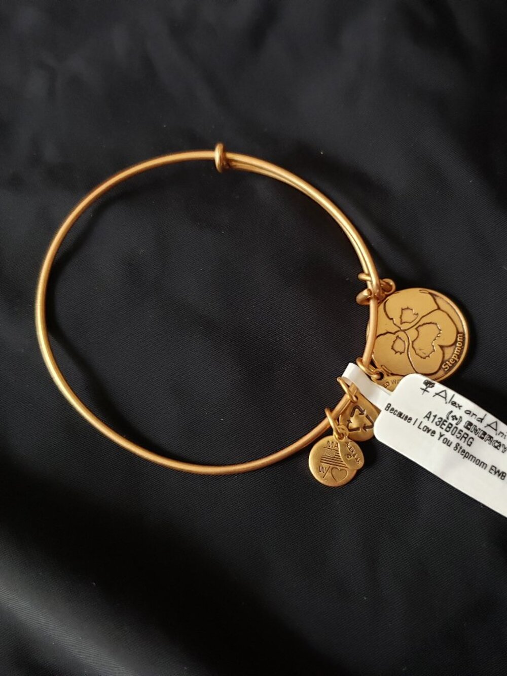 ☮️ New Alex and Ani Because I Love You Stepmom EWB RG Bracelet  #4